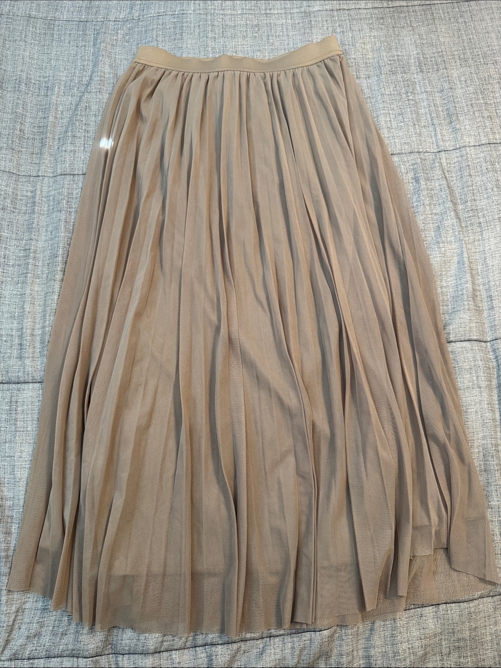 Sincerely Jules Pleated Maxi Skirt in Taupe